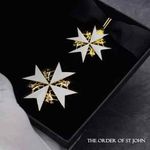 2pcs UK Knights Commander's Cross Medals The Order of St. John with Case Replica