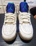Nike Air Jordan Mars 270 Boys Basketball Shoes UK 10 White Purple Turquoise