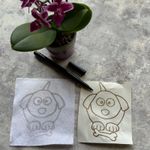 Heidifeathers® Black Iron on Transfer Pen - Felting Pictures and embroidery