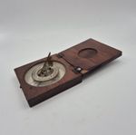 Antique C19th Travel Sundial & Compass, Duck Gnomon