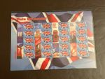 LS20 Rule Britannia Smilers sheet with 20 1st class Union Flag stamps unused MNH
