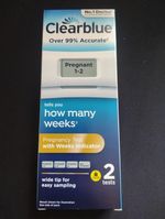 Clearblue Pregnancy Test Kit Rapid & Weeks Indicator 2 Tests New Sealed