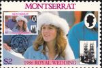 Prince Andrew Fergie Royal Wedding Montserrat Maxicard 1986 (13543) 
