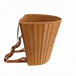 Woven Basket Backpack Wicker Backpack Basket Hands-Unrestricted for Gardeners