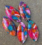 Natural Oyster Copper Turquoise Pear Cabochon Loose Gemstone Wholesale Lot