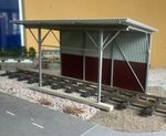‘O' Gauge Model Railway Shunter Fuel and Maintenance Shelter