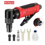 WORKPRO 90 Degree Air Die Grinder with 1/4" and 1/8" Collet,Speed 20000 rpm