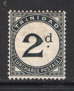 M26157 Trinidad and Tobago 1885 SGD3 QV: Postage Due 2d slate black. MM, Cat £50