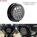 For Harley Softail Low Rider ST FXLRST 2022-2025 LED Headlight DRL W/Adapter Kit