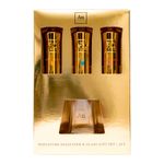 AU Vodka Trio Flavours with Branded AU Glass with Gold Logo
