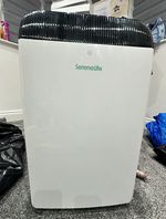 SereneLife Portable Air Conditioner 12000BTU Single Hose Digital White/Black