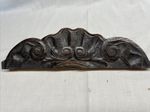 Carved Oak Panel Pediment  Reclaimed Repurpose Project Salvage Up Cycle