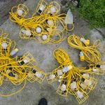Defender 100W LED ES Festoon String Light Kit 22m 110V Yellow Cable Indoor/Out