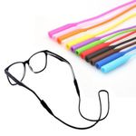 Silicone Elasticated Eyeglasses/Glasses Cord Strap Holders - 16 COLOURS - UK