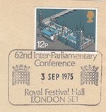 Parliamentary Conference GB Used Royal Festival Hall (b) 1975 ON PIECE (146106)