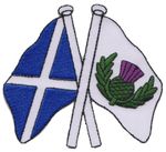 Scotland & Scotland Thistle Friendship Embroidered Patch