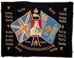 WW1 Kings Own Royal Lancaster Regt 2nd Ba Silk Embroidered Woolie Battle Honours