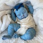 19in Lifelike Reborn Baby Dolls Avatar Peaches Real Handmade Full Body Toy Gift