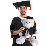 GRADUATION TEDDY BEAR GIFT HOLDING CERTIFICATE UNIVERSITY KEEPSAKE 9" 12"
