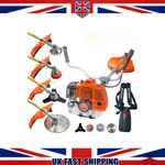 5 in 1 52cc Petrol Garden Multi Tool Brush Cutter Strimmer Hedge