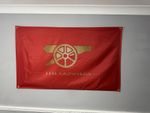 Arsenal FC flag Approx 5ft X 3ft The Gunners