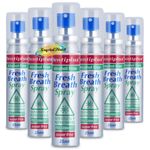 6x Dentiplus Breath Spray Fresh Mint Sugar & Alcohol Free Mouth Spray 25ml
