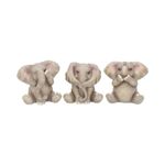Three Baby Elephants 8cm by Nemesis Now Gift Present Statue Animal Cute Ornament