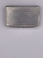 Solid Silver William 1V 1837 Snuff box, Frances Clark, gilt interior,