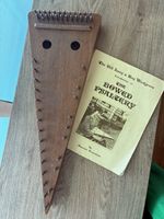 Vintage Bowed Psaltery Zither Folk Instrument With Music Book