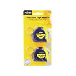 Rolson Mini Measuring Tape X 2 Quality Tool Pack Of 2 Mini Key Ring Keychain 1m