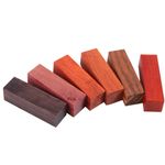 6Pcs Durable Wood Pen Turning Blanks for DIY Craft Assorted Color Blocks