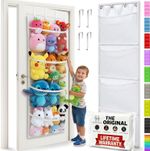 Honeyera Stuffed Animal Storage Organizer – Over-Door Plush Toy Hammock Holder