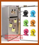 5pcs EXTRA STRONG MAGNETIC BULLDOG CLIPS FRIDGE MAGNET MEMO PAPER HOLDER CLAMP