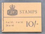 QEII 1965 August 10/- X10  Wilding Booklet