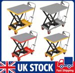 Hydraulic Scissor Lift Table Mobile Platform Cart Trolley Lifting 330/500lbs