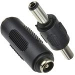 2.1mm or 2.5mm x 5.5mm DC Power Coupler Gender Changer Adapter Plug or Socket