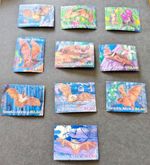 South Africa 2001 Bats set of 10 Postally Used as Illustrated