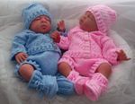 PRECIOUS NEWBORN KNITS BABY KNITTING PATTERN 44 BABY OR DESIGNER REBORN DOLLS