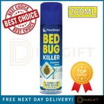 BED BUG KILLER SPRAY INSECT CARPET MATTRESS TREATMENT ELIMINATE BUGS 200ML NEW