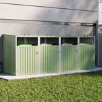 WHEELIE BIN STORAGE LOCKABLE 1 2 TRIPLE FOUR STORE SHED RECYCLING OUTDOOR GARDE