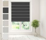 Day And Night Roller Blinds Zebra Vision Roller Dual Layer Up to 180cm x 210cm 