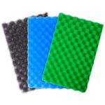 POND FILTER FOAM MEDIA SET OF 3 FINE MEDIUM COARSE SPONGE PADS FISH 4 DIFF SIZES