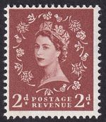 SG613 2d Light Red-Brown 1 Phosphor Band Unmounted Mint