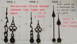 cjs keininger hermle clock hands,choose pair you like  all same price EACH PAIR