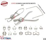 Dental Rubber Dam Kit Ainsworth Brewer Winged Rubber Dam Clamps Forceps Frame CE
