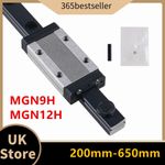 MGN12 MGN9 Linear Rail 250mm-600mm+MGN12H /9H Slide Block For CNC 3D Printer