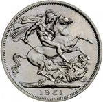 1951 CROWN FESTIVAL OF GREAT BRITIAN UNC