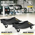 Car Wheel Dollies RocwooD 2 Skates Dolly Van Positioning Garage Jack New