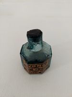 Lyons Victorian Ink Bottle Cork Wax Seal Label Blue Black No1 Ink Dried Remnants
