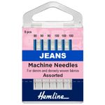 Hemline Jeans Sewing Machine Needles Heavy Medium Denim Woven Fabrics- 90/14